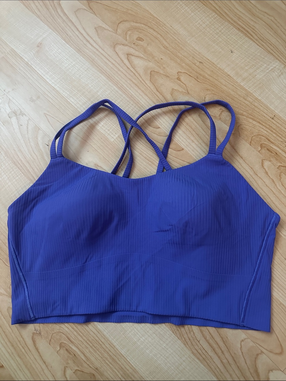 Lululemon like a cloud ribbed longline bra * light support b/c cup